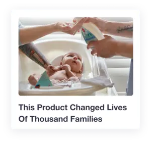 Family Products Native Ad Example