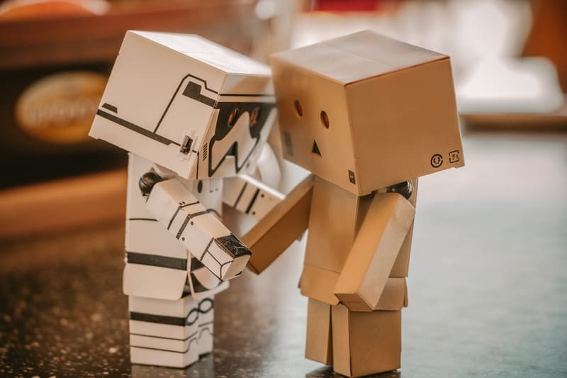 Cute robots presenting bot fraud